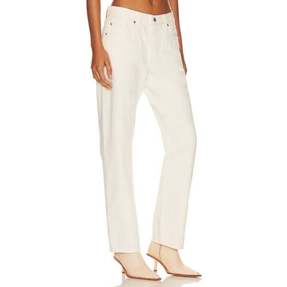 Levi’s 501 90s Denim Straight Leg Jeans in Ecru Off White Size 29 - Picture 2 of 11